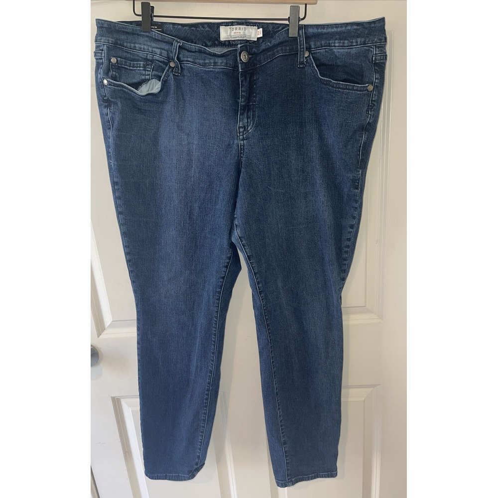Torrid Skinny‎ Jeans Plus Size 22 Dark Blue Wash Skinny Denim Pants